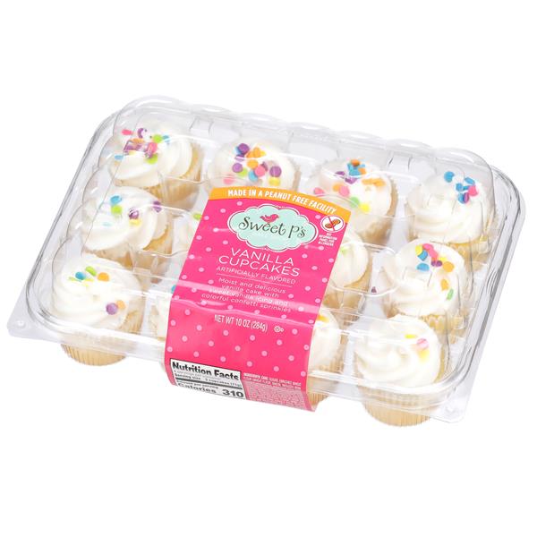 Sweet Ps Vanilla Confetti Mini Cupcakes 12ct 