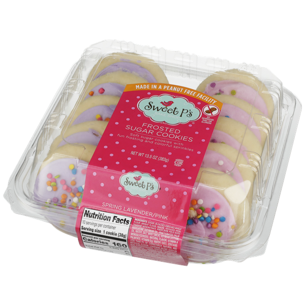 Sweet P's Bake Shop Frosted Sugar Cookies Spring Lavender/Pink | Hy-Vee ...