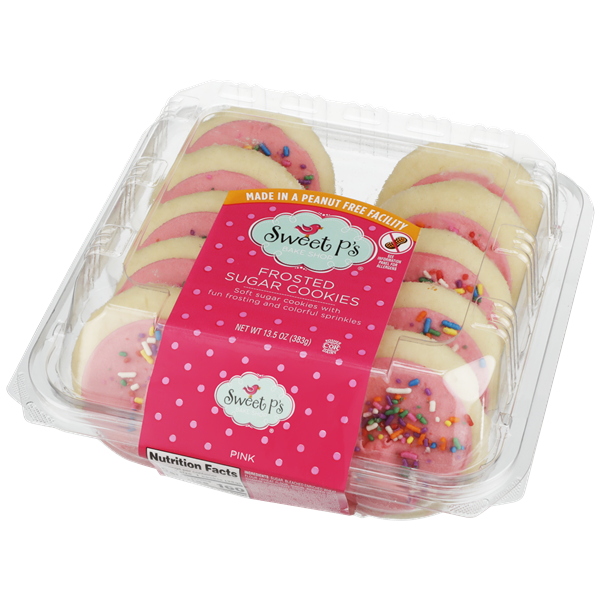 Sweet P's Bake Shop Pink Frosted Sugar Cookies | Hy-Vee Aisles Online ...