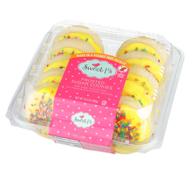 Sweet P's Yellow Frosted Sugar Cookies 12Ct | Hy-Vee Aisles Online ...