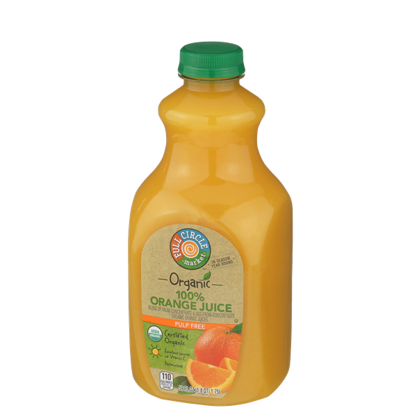 Full Circle Organic 100% Orange Juice Pulp Free | Hy-Vee Aisles Online ...