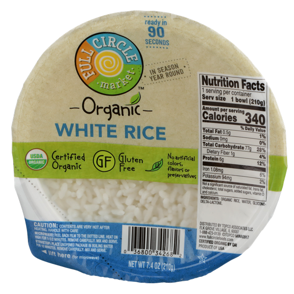 Full Circle Organic White Rice Bowl HyVee Aisles Online Grocery Shopping