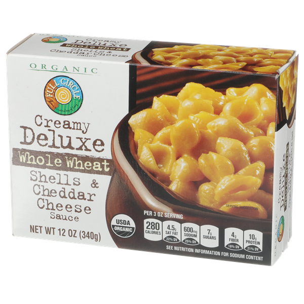 Full Circle Deluxe Whole Wheat Shells & Cheddar Cheese Sauce HyVee