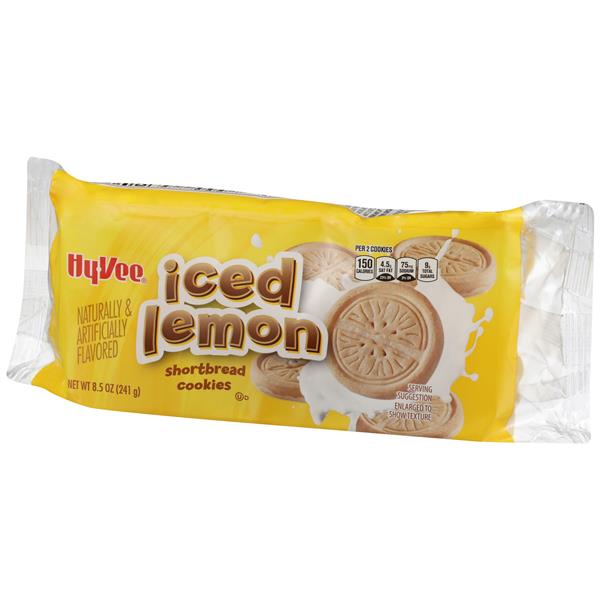 HyVee Iced Lemon Shortbread Cookies HyVee Aisles Online Grocery