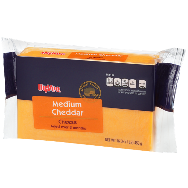 HyVee Medium Cheddar Cheese Brick HyVee Aisles Online Grocery Shopping