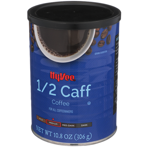 HyVee 1/2 Caff Medium Roast Ground Coffee HyVee Aisles Online