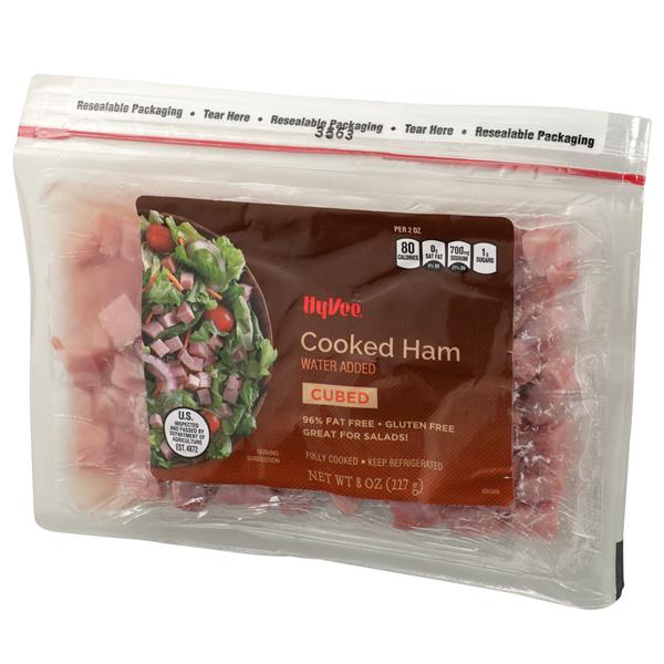 HyVee Cubed Cooked Ham 8 oz. Pack HyVee Aisles Online Grocery Shopping
