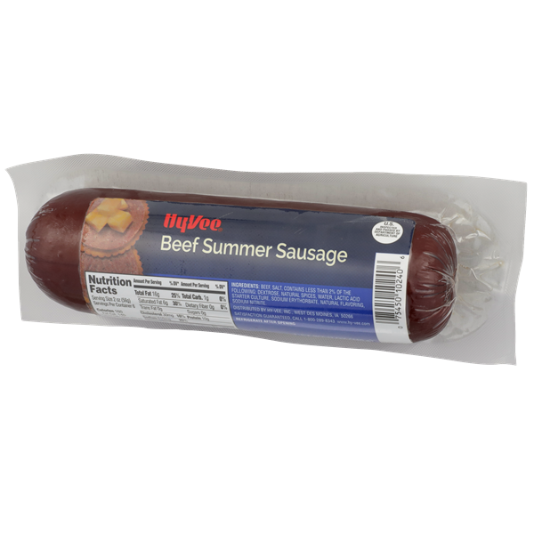 HyVee Beef Summer Sausage HyVee Aisles Online Grocery Shopping