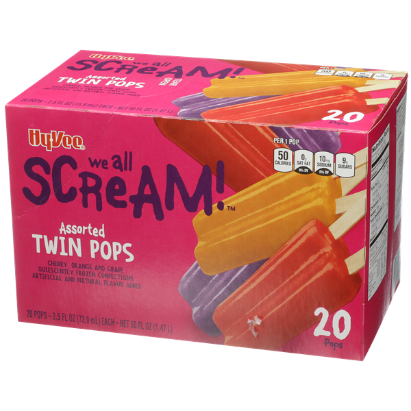 HyVee Assorted Twin Pops 20Pk HyVee Aisles Online Grocery Shopping