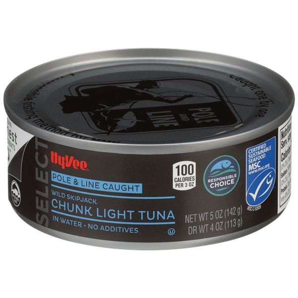 HyVee Select Wild Skipjack Chunk Light Tuna in Water HyVee Aisles