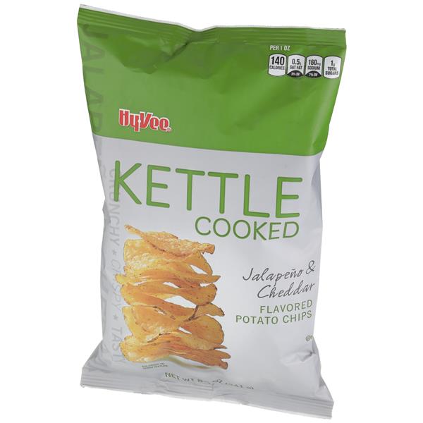 HyVee Kettle Cooked Jalapeno & Cheddar Potato Chips HyVee Aisles