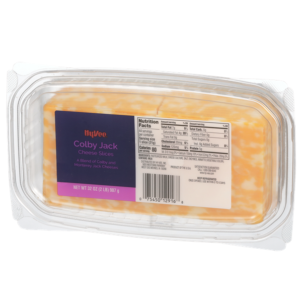 HyVee Colby Jack Cheese Slices HyVee Aisles Online Grocery Shopping