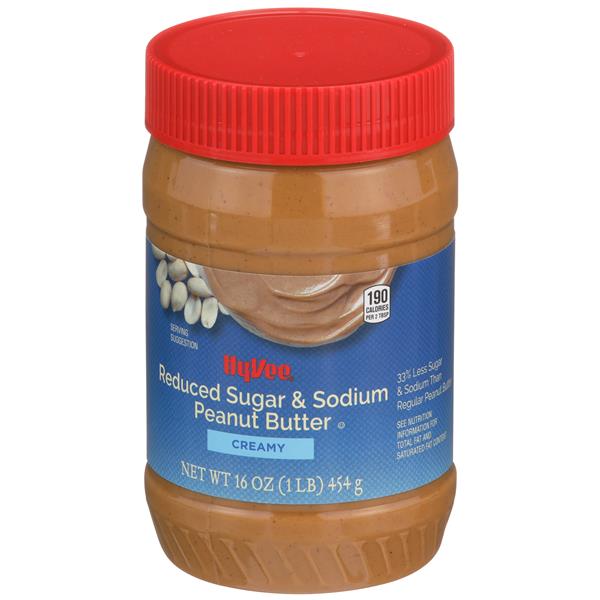 HyVee Creamy Reduced Sugar & Sodium Peanut Butter HyVee Aisles