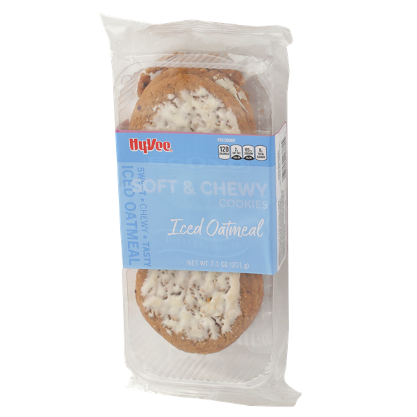 HyVee Soft & Chewy Iced Oatmeal Cookies HyVee Aisles Online Grocery